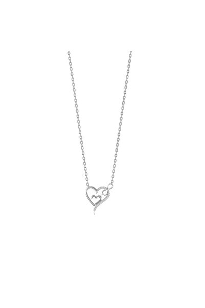 Shiny Spectra Sonsuzluk İşareti Kap Kolye 925 Ayar Gümüş Beyaz Renk