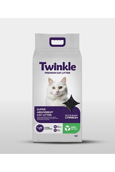 Twinkle Kedi & Köpek Maması Twinkle Kedi Kumu Active Carbon Kokusuz Naturel (...