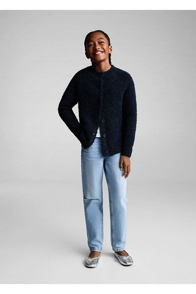 MANGO Kids Buttoned Knitwear Cardigan
