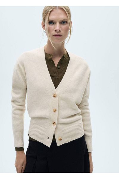 MANGO Woman Buttoned Knitwear Cardigan