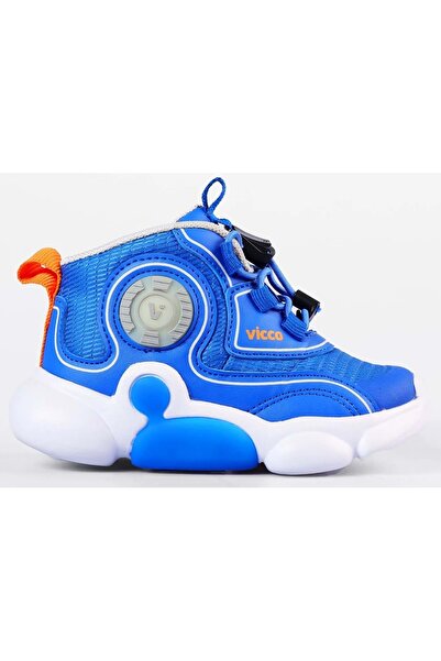 Vicco Vento Phylon Kauçuk Taban Ortopedik Işıklı Çocuk Bot Mavi