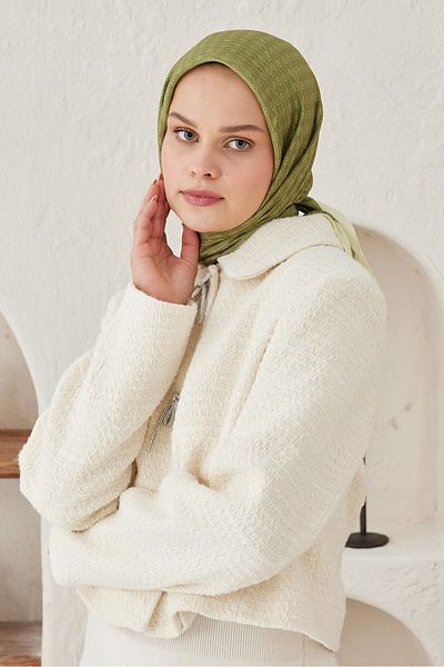 Modakaşmir Linear Circle Mk Cotton Scarf