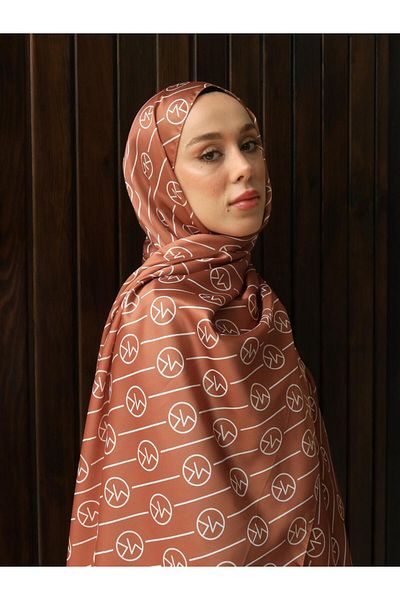 Modakaşmir Mk Patterned Line Silky Shawl