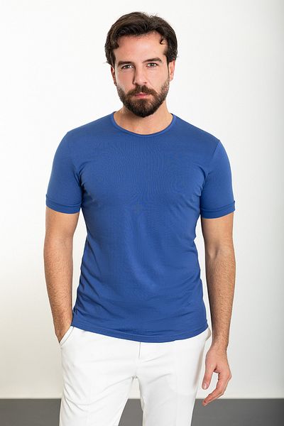 Mcr Plain Slim Fit Crew Neck Men's T-Shirt Saks - 36813.24Y