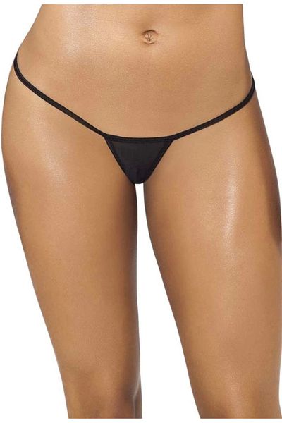 DEFNADA Brf1114 Model Tanga Neagra din Tulle