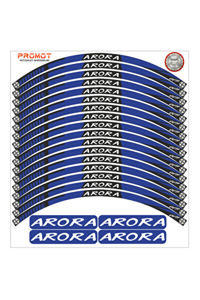 Genel Markalar ARORA UYUMLU JANT ŞERİDİ Motosiklet Aksesuar Jant Sticker 3