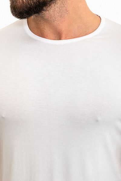 Mcr Plain White Slim Fit Crew Neck Men's T-shirt