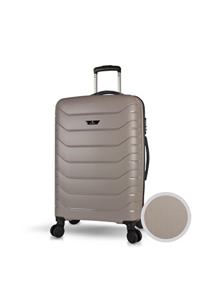 My Valice Solid PP Polipropilen Kırılmaz Orta Boy Platin Gri Valiz