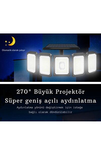 ShopFast Solar Güneş Enerjili 300 LED Kamp Lambası Hareket Sensörlü Led Bahçe...