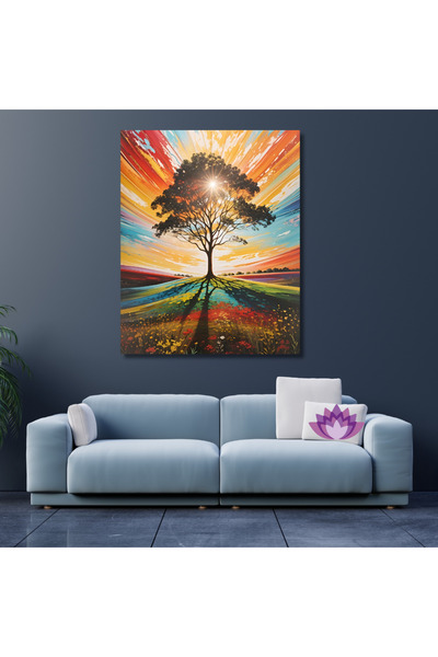 LİLYHOBBYLAND Sayılarla Boyama Hobi Seti (RENKLİ BASKI-ÇERÇEVELİ) 50x65 Cm: A...