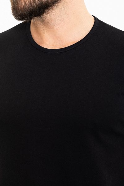 Mcr Plain Slim Fit Crew Neck Men's T-Shirt Black - 36813.24Y