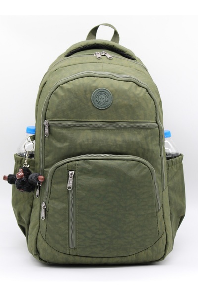 Bevitton Водостійка тканина, унісекс, великий розмір, хакі-зелений колір, шкільний рюкзак і дорожня сумка / 1700