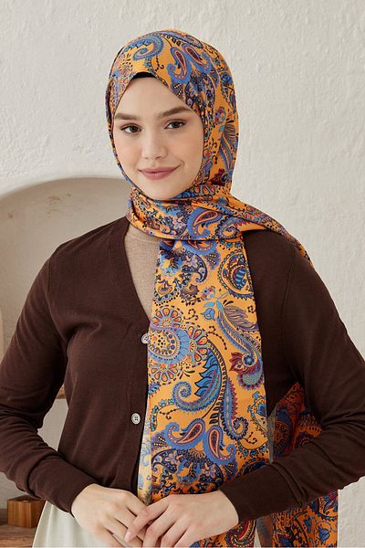 Modakaşmir Moire Patterned Silky Shawl