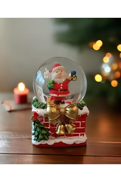 BLA GROUP Yılbaşı Temalı 6cm Dekoratif Mini Kar Küresi (1 ADET) Happy-christmas