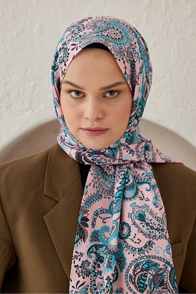 Modakaşmir Moire Patterned Silky Shawl