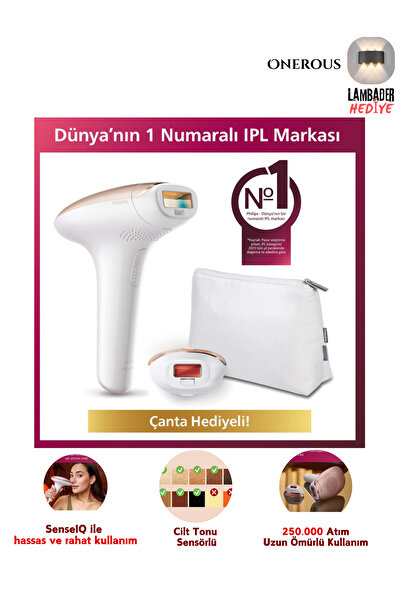 Philips SC1997 Lumea Advanced IPL Lazer Epilasyon Aleti, Cilt Tonu Sensörlü, YÜZ & VÜCUT 2 BAŞLIKLI