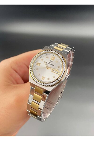 Daniel Klein Kadın Kol Saati Çelik kordon 3 ATM Su Geçirmez Gold Gümüş Renk