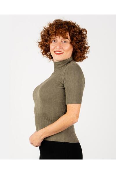 Portakal Esintisi Half Turtleneck Slim Women's Knitwear Sweater