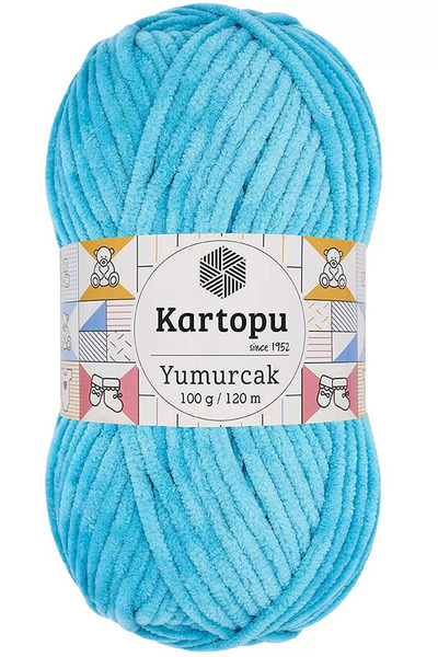 Mestore قطعة واحدة من خيوط الحياكة اليدوية المخملية Yumurcak باللون الفيروزي ...