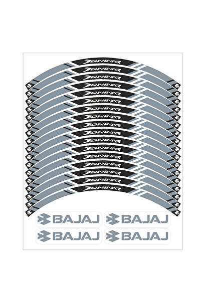 PROMOT BAJAJ DOMİNAR 250/400 UYUMLU JANT ŞERİDİ Motosiklet Aksesuar Jant Stic...