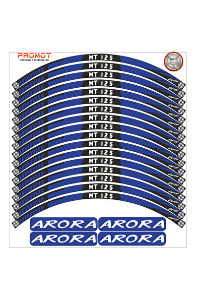 Genel Markalar ARORA MT125 YAZILI MOTORSİKLET JANT ŞERİD MODELİ 4
