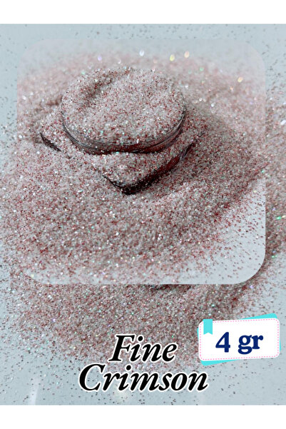 Sirius Hobi Epoksi Reçine Fine Chrimson Tırnak Makyaj Chunky Glitter 8 gr Hol...