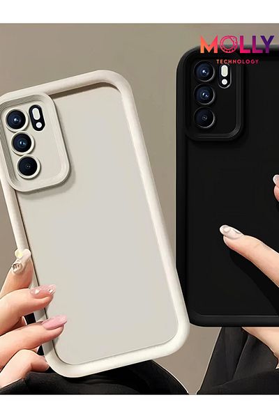 Molly Pine Green Edges Thick Pan Silicone Case for Oppo A16