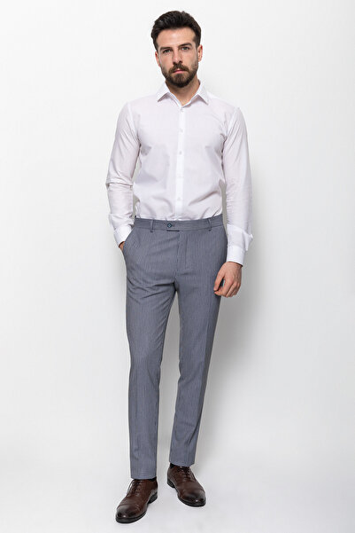 Mcr Ανδρικό παντελόνι Checkered Super Slim Fit Navy Blue - 38062.22Y