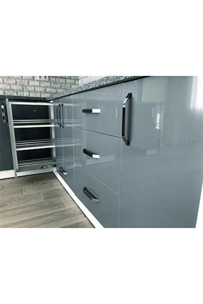TASARIM TABELA Dolap Kaplama Folyosu Parlak Gri 120x100cm