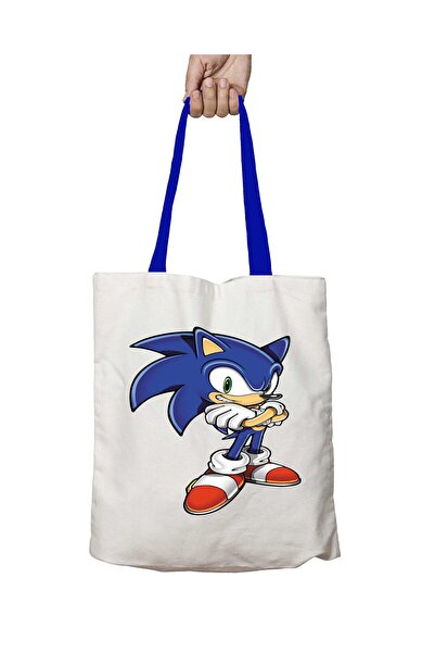 ART HEDİYE Blue Handle Art Gift Sonic Washable Shoulder Bag
