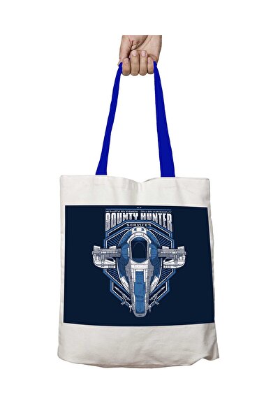 ART HEDİYE Blue Handle Bounty Hunter Services Washable Shoulder Bag