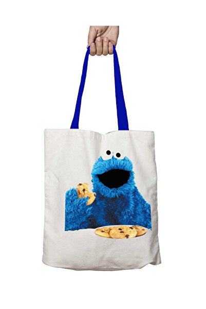 ART HEDİYE Синій ручка печиво монстр TRT Можна прати плечова сумка