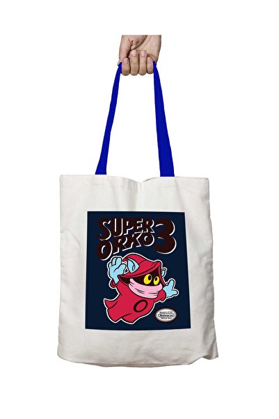 ART HEDİYE حقيبة كتف سوبر أوركو 3 هي مان قابلة للغسل بمقبض أزرق