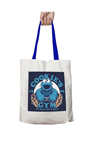 ART HEDİYE Сині ручки Cookies GYM Печиво-монстр Сумка через плече, яку можна ...
