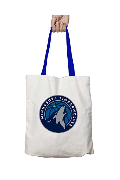 ART HEDİYE حقيبة كتف مينيسوتا تمبروولفز قابلة للغسل بمقبض أزرق