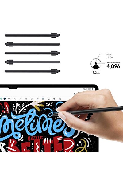 Sjâlsfrânde Samsung Compatible S Pen Tablet Pen Tip Tab S6/S6Lte/S7/S7Fe/S7Ultra/S8/S8 Ultra/S9 Pen Tip (5 Pieces)