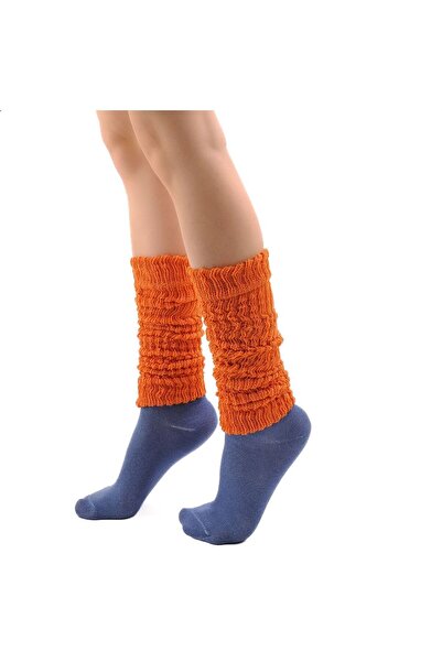 STEPPE BERRY Women's Orange Leggings Socks