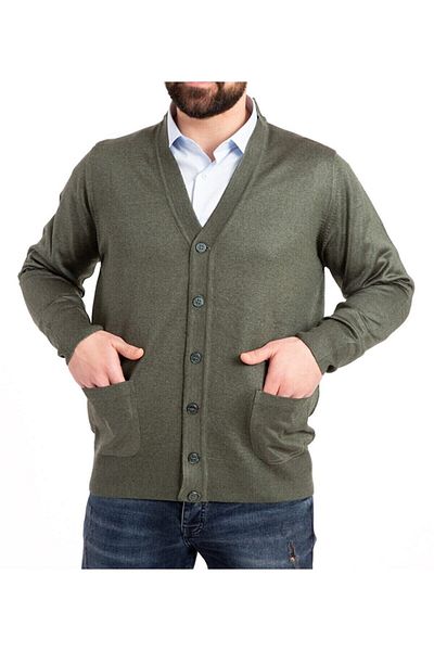 YHE STORE Men's Seasonal Knitwear Dad Cardigan