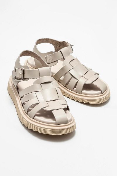 Elle Shoes Beige Leather Women's Casual Shoes