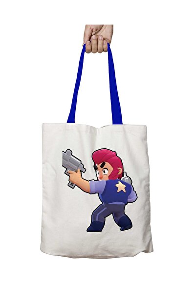 ART HEDİYE Blue Handle Brawl Stars Skins Colt Washable Shoulder Bag