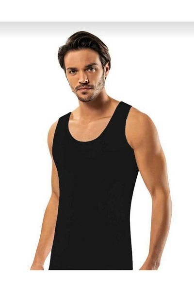 Erdem 650 Men's Seamless Corset Singlet, Black, Comfortable and Stylish Design