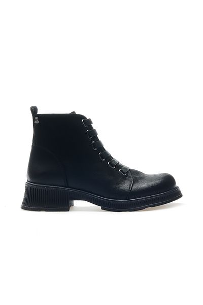 Venüs Women's Genuine Leather Casual Daily Boots (36-40) 24K 2452701 K Z Black Nubuck