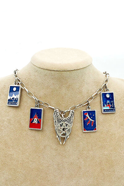 Nicheloop Melek Tarot Pentegram Charm Kolye