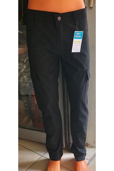 BeyzDenim Χειμερινό θερμικό φλις Μαύρο παντελόνι εργασίας λύκρα λευκαντικό αδιάβροχο συν μέγεθος