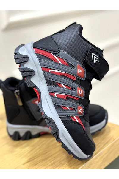 Beınsteps Παιδικές Μπότες Unisex Thermo Sole Velcro Παιδικές Μπότες με φερμουάρ