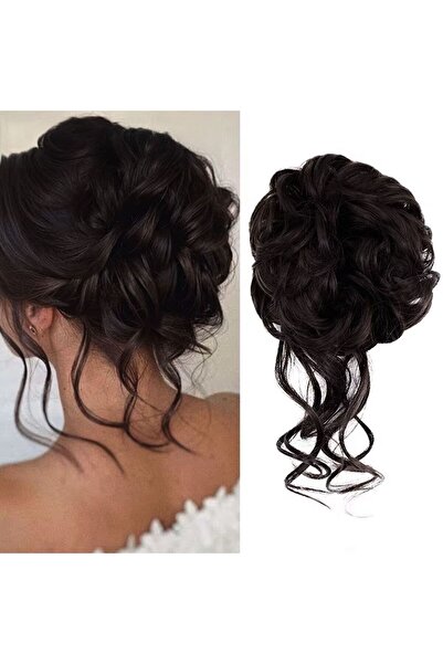 Suzan Peruk Pratik Saçlı Lastikli Topuz Tokası Renk seçenekli Takılıış