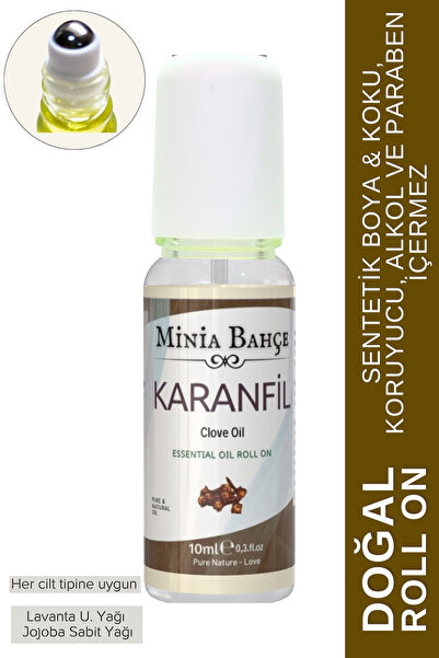 Minia Bahçe Bitki ve Sanat Atölyesi Doğal Roll | Karanfil & Jojoba Yağı – 10 ml