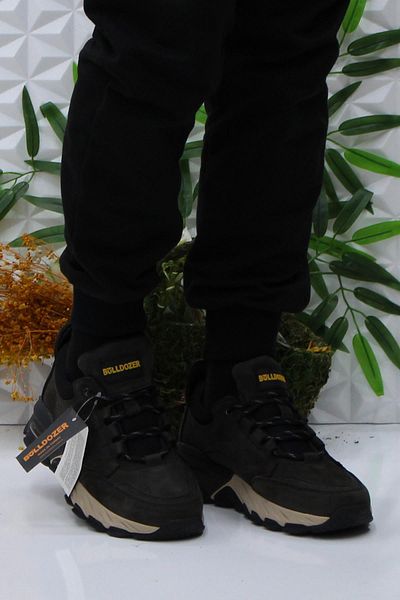 Bulldozer 250011   Anthracite Nubuck Comfortable Original Product Genuine Leather Men's Shoes