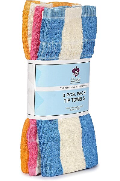 ORCHID مجموعة من 3 قطع من مناشف الوجه 30×50 سم