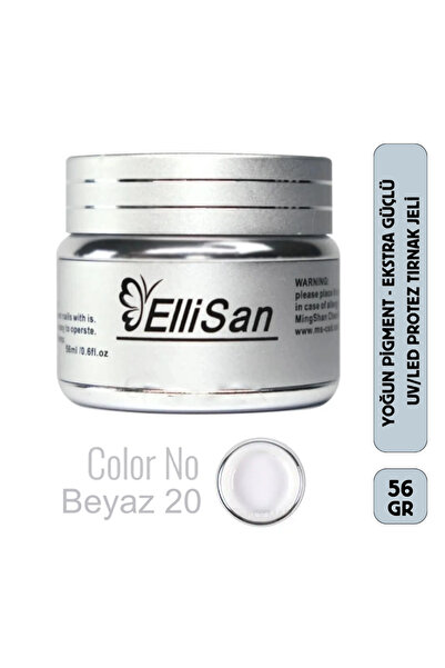 Ellisan Protez Tırnak Jeli - Builder Gel 56 Gram 20 Beyaz